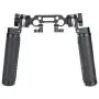 NICEYRIG ARRI Rosette Leather Handles with Rod Clamp Connector, Applicable 15mm Shoulder Pad Rig Support System NICEYRIG ARRI Rosette Leather Handles with Rod Clamp Connector, Applicable 15mm Shoulder Pad Rig Support System