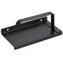 KTY Wall Mount Toilet Paper Holder, SUS304 Stainless Steel Bathroom Tissue Holder with Mobile Phone Storage Shelf, Black Finish