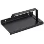 KTY Wall Mount Toilet Paper Holder, SUS304 Stainless Steel Bathroom Tissue Holder with Mobile Phone Storage Shelf, Black Finish