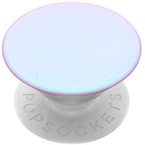 PopSockets: PopGrip with Swappable Top for Phones & Tablets - Color Chrome Mermaid White