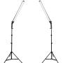 GSKAIWEN Photography Studio LED Lighting Kit Adjustable Light with Light Stand Tripod Photographic Video Capture Portraits