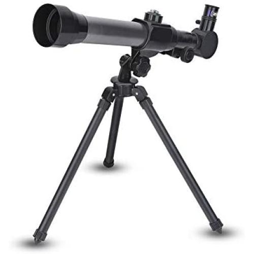 Ruiqas Children Telescope Kids Educational Gift Toy Monocular Space Astronomical Telescope with Tripod 20X 30X 40X Eyepieces