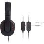 FNSHIP 3.5mm Wired Over-head Stereo Headband Gaming Headset Headphone with Mic Microphone Volume Control for SONY PS4 PC Tablet Laptop Smartphone (Renewed)