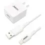 Apple Certified iPhone & iPad Charger - Ultra Durable 6ft Lightning to USB Cable and 12W USB Power Adapter Wall Plug for iPhone 11 XS Max XR X 8 Plus 7 6S 6 SE 5S 5C 5 iPad Mini Air Pro iPod (White) Apple Certified iPhone & iPad Charger - Ultra Durable 6ft Lightning to USB Cable and 12W USB Power Adapter Wall Plug for iPhone 11 XS Max XR X 8 Plus 7 6S 6 SE 5S 5C 5 iPad Mini Air Pro iPod (White)