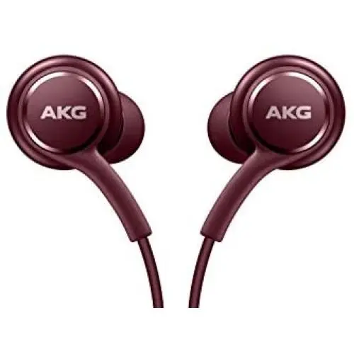 Samsung Earphones Corded Tuned by AKG (Galaxy S8 and S8+ Inbox replacement), Burgundy Samsung Earphones Corded Tuned by AKG (Galaxy S8 and S8+ Inbox replacement), Burgundy