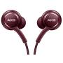 Samsung Earphones Corded Tuned by AKG (Galaxy S8 and S8+ Inbox replacement), Burgundy