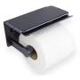 Neater Nest Reversible Toilet Paper Holder with Phone Shelf, Modern Style (Oil Rubbed Bronze, Single)
