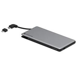 mophie powerstation Plus Mini - External Battery with Built in cables for Smartphones - Space Gray