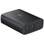 USB C Charger AUKEY 72W 3-Port Fast Charger with 60W Power Delivery 3.0 Ultra Compact PD Adapter for MacBook Pro, Dell XPS, iPhone 11 Pro Max/SE, Galaxy S10, iPad Pro, AirPods Pro, Pixel 4XL, Switch