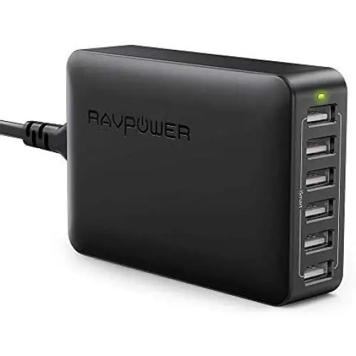 USB Charger RAVPower 60W 12A 6-Port Desktop USB Charging Station with iSmart Multiple Port, Compatible iPhone SE 11 Pro Max XS XR X iPad Pro Air Mini Galaxy S10 Note 10 Tablet and More (Black) USB Charger RAVPower 60W 12A 6-Port Desktop USB Charging Station with iSmart Multiple Port, Compatible iPhone SE 11 Pro Max XS XR X iPad Pro Air Mini Galaxy S10 Note 10 Tablet and More (Black)