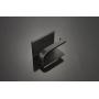 Konhard Stainless Steel Single Roll Toilet Paper Holder with Shelf Wall Mounted, Black