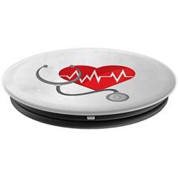 Heartbeat Stethoscope PopSockets Grip and Stand for Phones and Tablets