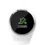 ZEERKEER Fitness Tracker Wristband, Activity Tracker with Heart Rate/Blood Pressure/Blood Oxygen Monitoring, Color Screen Display Waterproof IP67 Smart Watch(White)