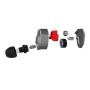 KZ ZS5 Earphones 2DD+2BA Audio Hybrid in Ear Earphone WishLotus Noise Canceling Ear Buds HiFi with Replacement Earphone Cable Wired Headphone (Blue with Mic)