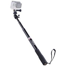 Smatree Extendable Aluminum Selfie Stick/Monopod Compatible for GoPro Max/Hero 8/7/6/5/4/3+/GOPRO Hero(2018)/AKASO GeekPro SJCAM SJ4000 SJ5000 Xiaomi Yi Camera Action Camera