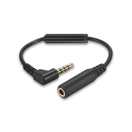Alilong 3.5mm TRS to TRRS Adapter, Microphone Converter Audio Cable Adapter for iPhone & Android Smartphones Tablets Camera Video Recording
