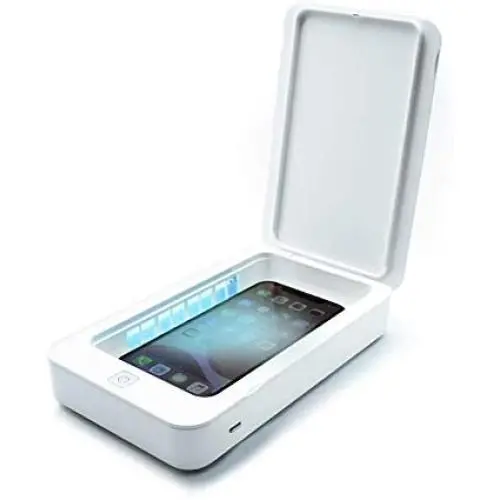 Phone Sanitizer UV, Aromatherapy Function cell Phone Disinfector, Portable Multi-Function Sterilizer Suitable for Mobile Phones, Toothbrushes, Watches, Masks, Headphones, Jewelry (White) Phone Sanitizer UV, Aromatherapy Function cell Phone Disinfector, Portable Multi-Function Sterilizer Suitable for Mobile Phones, Toothbrushes, Watches, Masks, Headphones, Jewelry (White)