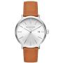 Michael Kors Blake Three-Hand Stainless Steel Watch with Leather Strap
