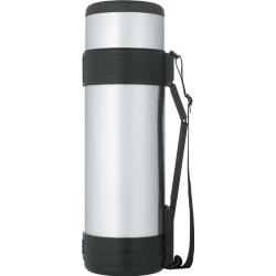 Thermos - Nissan Stainless Steel Bottle with Folding Handle, 61oz (Silver/Black)