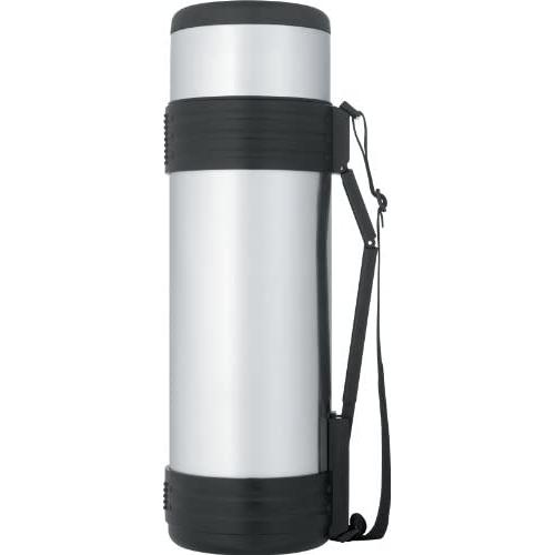 Thermos - Nissan Stainless Steel Bottle with Folding Handle, 61oz (Silver/Black)