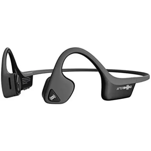 AfterShokz Air Open Ear Wireless Bone Conduction Headphones, Slate Grey, AS650SG AfterShokz Air Open Ear Wireless Bone Conduction Headphones, Slate Grey, AS650SG