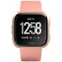 Fitbit Versa Smart Watch, Peach/Rose Gold Aluminium, One Size (S & L Bands Included) (Renewed)