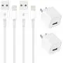 Alimu USB Wall Charger Adapter Plug and Cable Compatible with iPhone 11 / X / 8 Plus / 7 Plus/XS/XR/XS Max /6s/6 Plus/6s Plus/5/5s/5c, iPods and iPads (2 Pack) Alimu USB Wall Charger Adapter Plug and Cable Compatible with iPhone 11 / X / 8 Plus / 7 Plus/XS/XR/XS Max /6s/6 Plus/6s Plus/5/5s/5c, iPods and iPads (2 Pack)