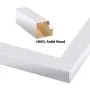 Egofine 5x7 Picture Frames 4 PCS - Made of Solid Wood HD Plexiglass for Table Top Display and Wall Mounting Photo Frame White