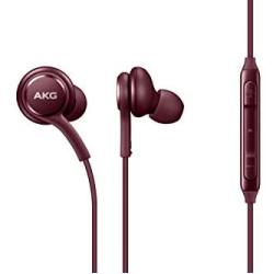 Samsung Earphones Corded Tuned by AKG (Galaxy S8 and S8+ Inbox replacement), Burgundy