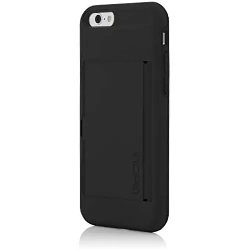 Incipio Stowaway Cell Phone Case for Apple iPhone 6 - Retail Packaging - Black/Black Incipio Stowaway Cell Phone Case for Apple iPhone 6 - Retail Packaging - Black/Black