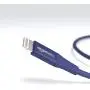 AmazonBasics USB A Cable with Lightning Connector, Premium Collection, MFi Certified Apple iPhone Charger, 3 Foot, Blue AmazonBasics USB A Cable with Lightning Connector, Premium Collection, MFi Certified Apple iPhone Charger, 3 Foot, Blue