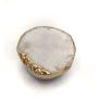 Crystal Phone Grip & Stand: Clear Druzy Healing Natural Stone Crystal Phone Accessory