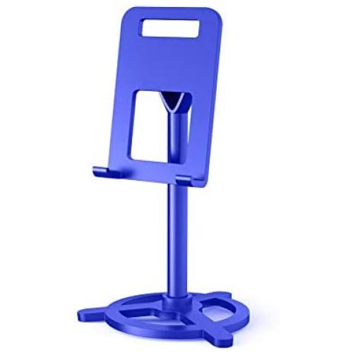 Cell Phone Stand, Angle Adjustable Cell Phone Stand for Desk, Cell Phone Holder Compatible with iPhone, iPad Mini, Kindle, All Mobile Phone, Switch