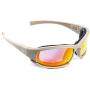 HACKETT EQUIPMENT Shooting Glasses with 4 Anti Fog, UV400 Interchangeable Lenses and Hard Case - Tactical Glasses with Foam Padding for Shell Casings