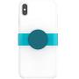PopSockets PopGrip Slide for iPhone Xs Max Apple Silicone Case - Turbo Ice