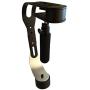 The Official Roxant Pro Video Camera Stabilizer Limited Edition (Midnight Black) with Low Profile Handle for GoPro, Smartphone, Canon, Nikon - or Any Camera up to 2.1 lbs. - Comes with Phone Clamp.