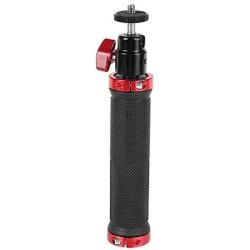 CAMVATE Rubber Hand Grip with 1/4" Ball Head Mount for Photographic Accessory (Red)