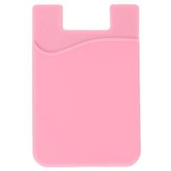 ARKTEK Phone Wallet, Stick On Sleeve Cell Phone Case Adhesive Silicone Credit Card Holder(Pink)