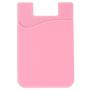ARKTEK Phone Wallet, Stick On Sleeve Cell Phone Case Adhesive Silicone Credit Card Holder(Pink)