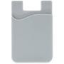 ARKTEK Phone Wallet, Stick On Sleeve Cell Phone Wallet Case Adhesive Silicone Credit Card Holder (Grey)