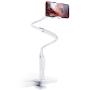 Phone Holder Bed Gooseneck Mount - Lamicall Flexible Arm 360 Mount Clip Bracket Clamp Stand for Cell Phone 11 Pro XS Max XR X 8 7 6 Plus 5 4, Galaxy S10 S9 S8 S7 S6, Overall Length 33.4In(White)