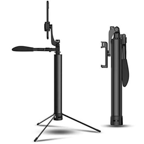 Gurmoir Handheld Extendable 60inch Bluetooth Selfie Stick Tripod Stand for iPhone 11/8/7/6/XS/XR/XS MAX/Galaxy S9/S9 Plus/Note8/S8 and More Android Mobile Phones with Wireless Remote with Fill Light