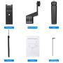 USKEYVISION Osmo Pocket Mount Phone Holder for DJI Osmo Pocket Smartphone Handheld Holder w/Tripod Cold Shoe Hand Strap (Black)