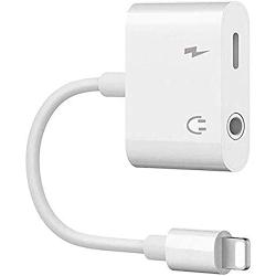 [Apple MFi Certified] iPhone Headphone Adapter & Splitter, 2 in 1 Lightning to 3.5mm Headphone Audio & Charger for iPhone 11/11 Pro/XS/XR/X/8 7 6, iPad, iPod, Support Calling & Music Control & iOS 13