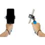 OCTO MOUNTS: Handheld Stabilizer for Cell Phone or GoPro Camera. Compatible with Action Cameras, DSLR, iPhones, Samsung Galaxy, HTC, etc. (HH Blue)