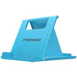 MoKo Phone/Tablet Stand, Foldable Desktop Holder Fit with iPhone 11 Pro Max/11 Pro/11, iPhone Xs/Xs Max/Xr/X, iPhone SE 2020, iPad Pro 11 2020/10.2/Air 3/Mini 5, Galaxy S20 6.2", Blue