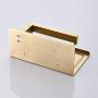 WOLIBEER Brushed Gold Finished Toilet Paper Holder, Wall Mounted Roll Tissue Holder with Shelf Mobile Phone Holder, All Stainless Steel Construction for Bathroom
