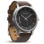 Garmin vívomove Premium - Stainless Steel with Leather Band