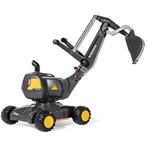 Rolly Toys Licensed Volvo Mobile 360 Degree Excavator Locking Arm and Four Stable Wheel Black Ages 3 Years+