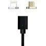 NetDot Gen3 USB2.0 Magnetic Charging & Data Transfer Cable with 1 iOS Connector and 1 Micro-USB Connector Compatible with Both Android Smartphone and iPhone - 5 Feet/2 Pack Black NetDot Gen3 USB2.0 Magnetic Charging & Data Transfer Cable with 1 iOS Connector and 1 Micro-USB Connector Compatible with Both Android Smartphone and iPhone - 5 Feet/2 Pack Black